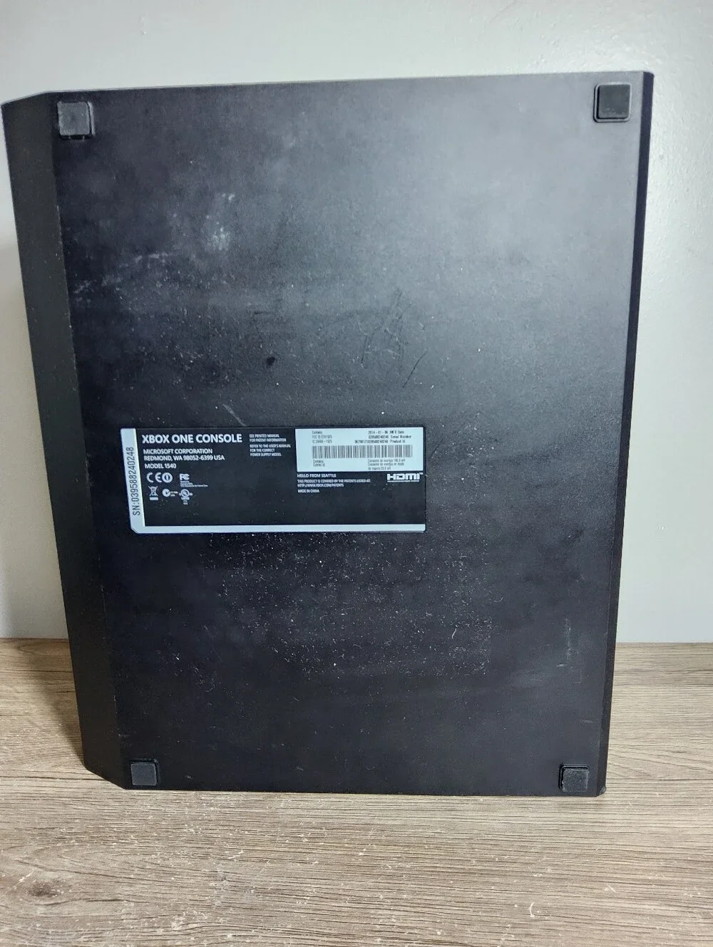 Xbox One 500GB Model 1540 Console Only As Is *WONT READ DISCS* Parts Or Repair